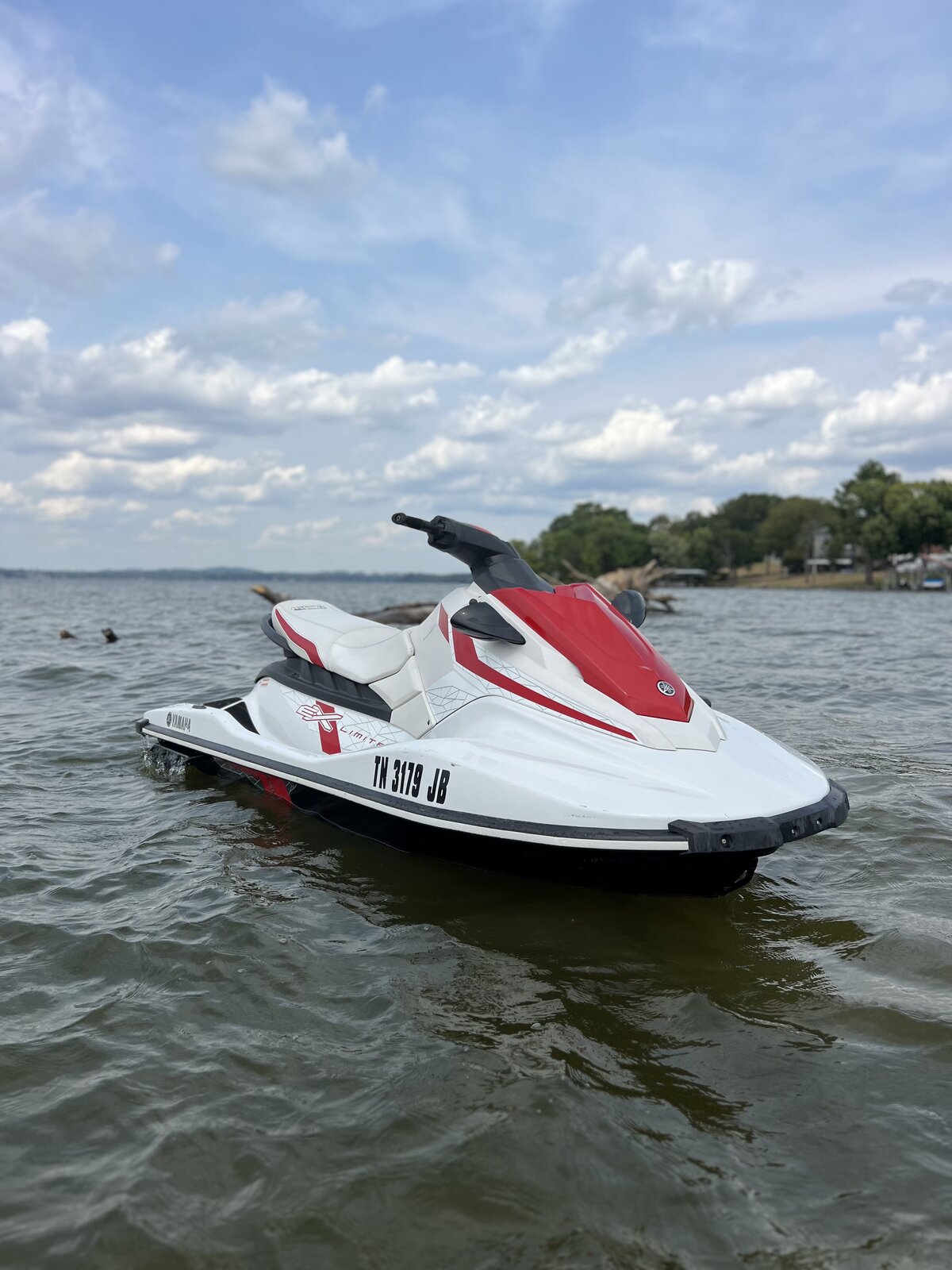Jet ski rental cruising Old Hickory Lake near Nashville